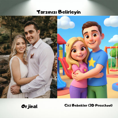 Beni Çizgi Film Yap: Kişiye Özel Karakter Tasarımı (Dijital veya Tablo)