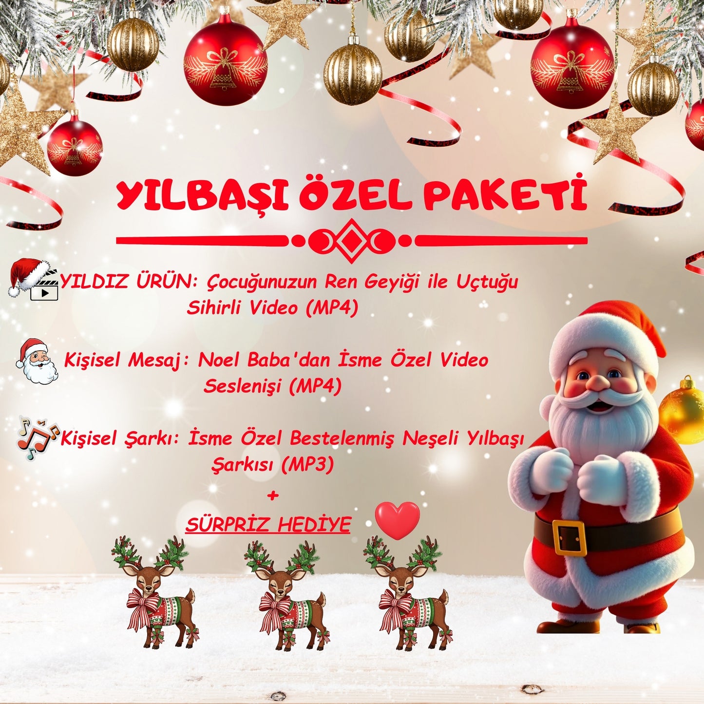 ✨ Kuzey Kutbu Efsanesi - Yılbaşı Dijital Paketi ✨