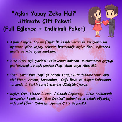 💘 "Aşkın Yapay Zeka Hali": Ultimate Çift Paketi (Full Eğlence)